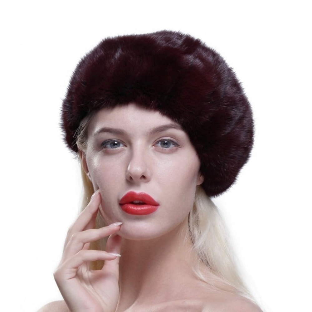 🆕 JESSICA BERET FUR WOMEN ONE SIZE HAT